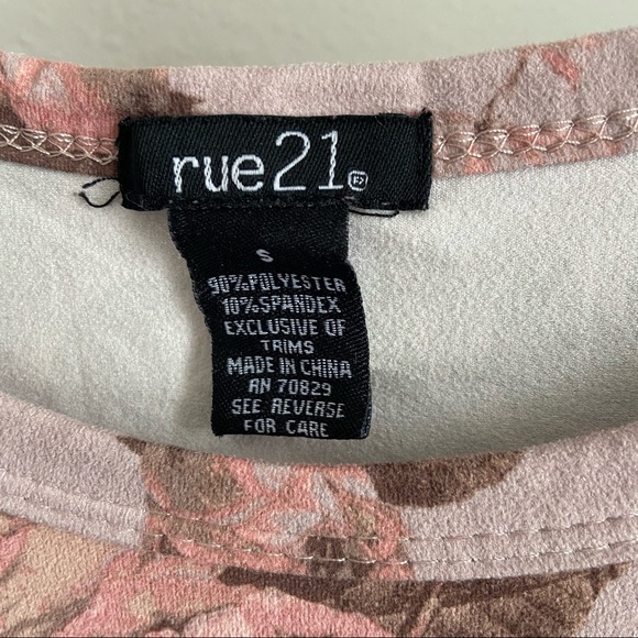 Rue 21 Pink Floral Bodycon T-Shirt Dress Size S - Picture 3 of 3